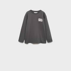 MANGO KIDS - Polera Manga Larga Estampada Niño