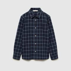 MANGO KIDS - Camisa Regular Fit Algodón Cuadros Niño