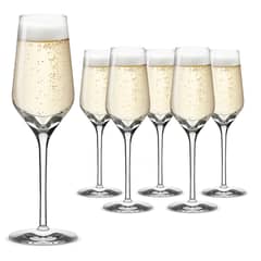 HAUSMANN - Set 6 Copas Flauta Cristal 248 ml Champagne Bekaa