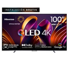 HISENSE - QLED Smart Tv 100" 100Q7N 4K Ultra HD 144 Hz GOOGLE TV