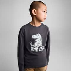 MANGO KIDS - Polera Manga Larga Estampada Niño