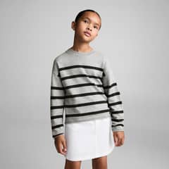 MANGO KIDS - Sweater Canalé Rayas Niña