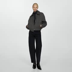 MANGO - Chaqueta Punto Bolsillos Mujer