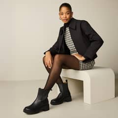 CAMPER - Botín Mujer Cuero Negro