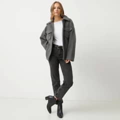 MANGO - Chaqueta Bouclé Bolsillos Mujer