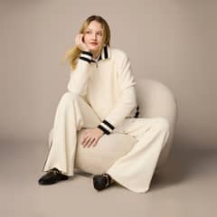 MANGO - Sweater Cremallera Detalle Rayas Mujer