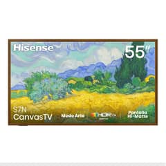 HISENSE - QLED Smart TV Canvas TV 55" 55S7N 4K Ultra HD