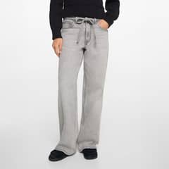 MANGO TEEN - Jeans Wideleg Cordón Mujer
