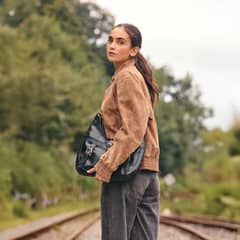 NICOLI - Bomber Gamuza Mujer