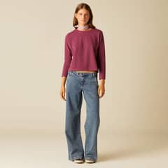 NICOLI - Jeans Bordado Azul Mujer