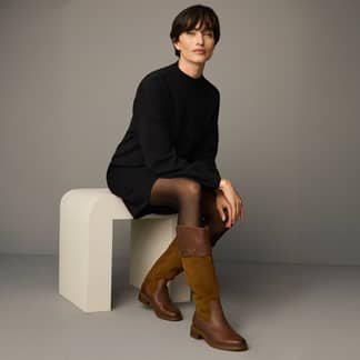 CLARKS - Bota Mujer Cuero Beige