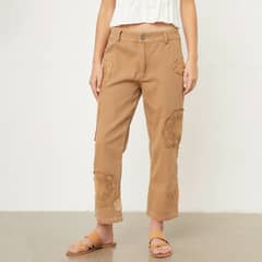 RUPHA - Pantalón Cropped Tiro Alto Mujer