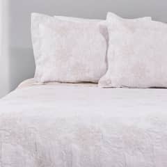 NINA HERRERA - Colcha Jacquard Hortensia Beige King