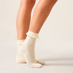 CALZEDONIA - Calcetines Algodón Canale Y Volantes Mujer