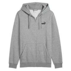 PUMA - Polerón Deportivo Ess Full-Zip Hoodie Fl Hombre