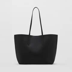 MANGO - Bolso Shopper Efecto Abatanado Mujer