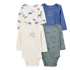 CARTER'S - Pack de Bodys Algodón 4 unidades Bebé Niño