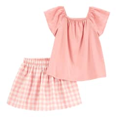 CARTER'S - Conjunto 2 Piezas Blusa Y Falda Short Niña Niña
