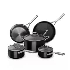 NINJA - Batería De Cocina 9 Piezas Antiadherente Neverstick Essential