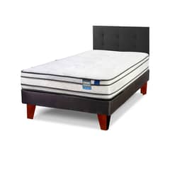 FLEX - Cama Europea Innova 1 .5 Plaza Box + Respaldo