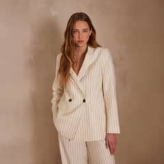 MAISON 123 - Blazer Bess Rayas Mujer