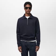 MANGO MAN - Polerón Algodón Regular Fit Cremallera Hombre