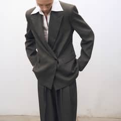 MANGO - Blazer Traje Oversize Cruzada Mujer