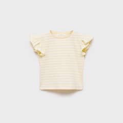 MANGO KIDS - Polera 100% Algodón Rayas Bebé Niña Algodón