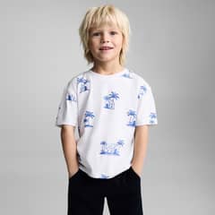 MANGO KIDS - Polera Estampado Palmeras Bebé Niño
