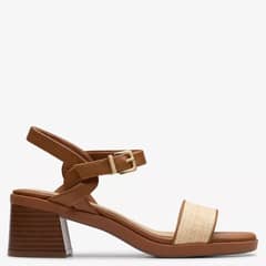 CLARKS - Sandalia Mujer Cuero Blanco