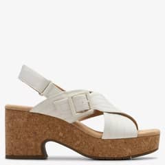CLARKS - Sandalia Mujer Blanco