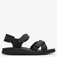 CLARKS - Sandalia Cuero Hombre Negro