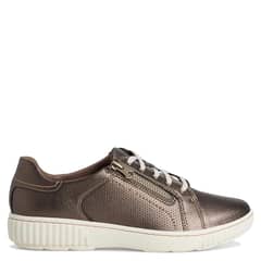 CLARKS - Zapatilla Urbana Mujer Cuero Café