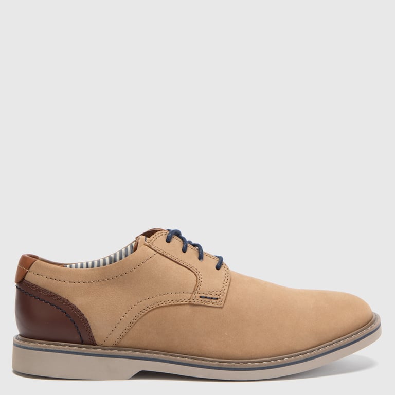 Zapato Casual Hombre Cuero Beige