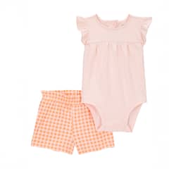 CARTER'S - Conjunto 2 Piezas Short Y Body Bebé Niña Bebé Niña