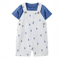 CARTER'S - Conjunto 2 Piezas Polera Y Jardinera Bebé Niño Bebé Niño