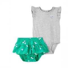 CARTER'S - Conjunto 2 Piezas Short Y Body Bebé Niña Bebé Niña