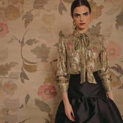 CHERUBINA - Blusa Estampada Manga Larga Mujer
