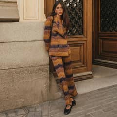 CHERUBINA - Pantalón Estampado 100% Algodón Mujer