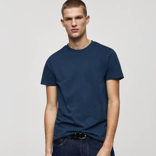 MANGO MAN - Polera 100% Algodón Slim Fit Hombre