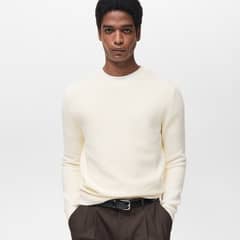 MANGO MAN - Sweater Salas 100% Algodón Trenzado Hombre