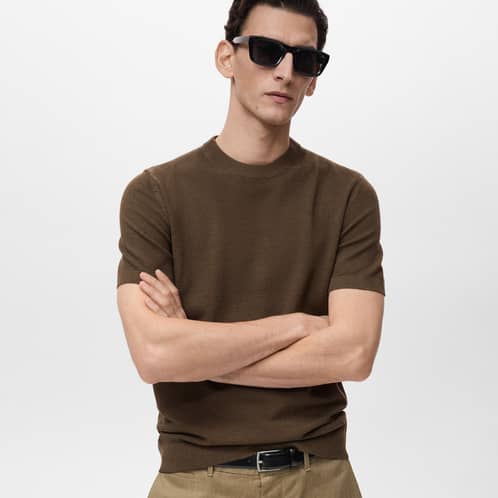 MANGO MAN - Polera Andrew Punto Slim Fit Hombre