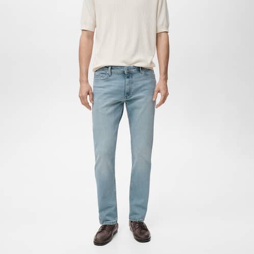 MANGO MAN - Jeans Jan Slim Fit Efecto Desgastado Hombre