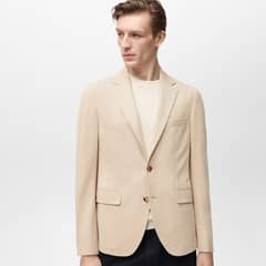 MANGO MAN - Blazer Traje Slim Fit Algodón Hombre