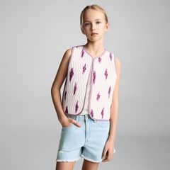 MANGO KIDS - Shorts Vaqueros Bajo Deshilachado Niña