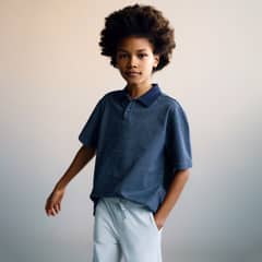 MANGO KIDS - Polo Rayas Algodón Niño