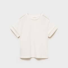 MANGO KIDS - Polera Detalles Calados Niña