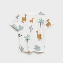 MANGO KIDS - Polera Algodón Estampada Bebé Niño