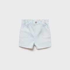 MANGO KIDS - Shorts Vaqueros Paperbag Bebé Niña