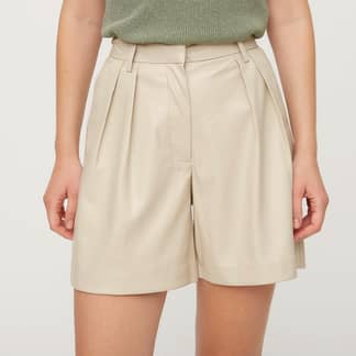 VERO MODA - Short Efecto Piel Mujer